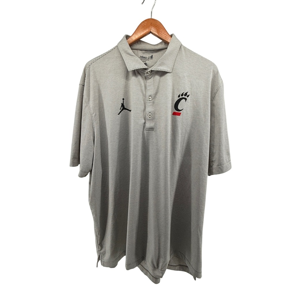 Johnnie-O Cincinnati Bearcats Jordan Polo Golf Shirt Mens XXL Meteor Stripe